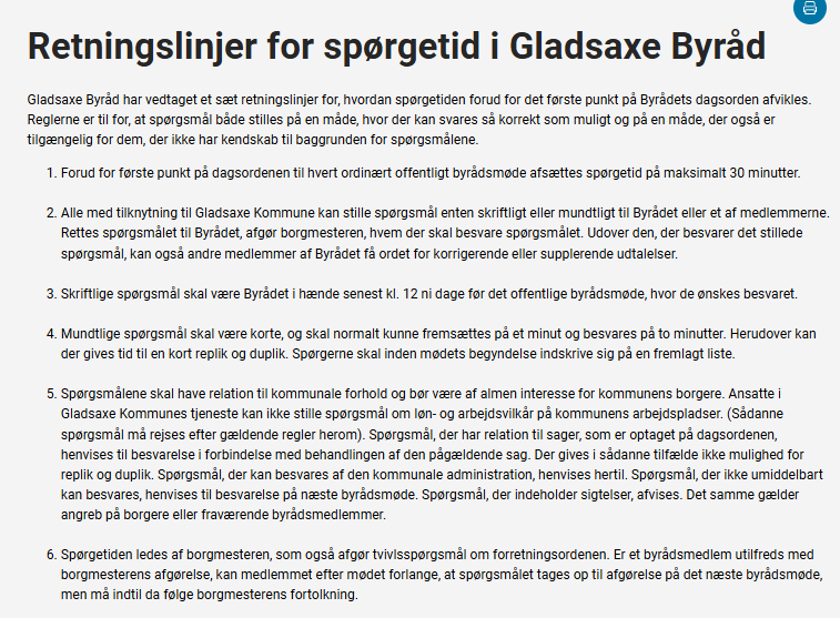 Spørgetiden skal strammes op